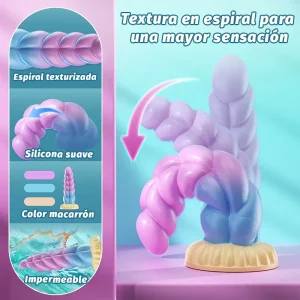 Consolador anal de silicona con control remoto y vibración