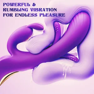 Vibromasseur lapin 4 en 1 – Stimule le clitoris et le point G