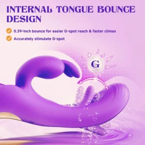 Vibromasseur lapin 4 en 1 – Stimule le clitoris et le point G