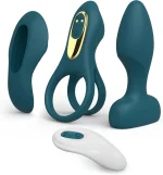 Kit Vibrador Pareja – Anillo Vibrador, Vibrador de Bragas & Plug Anal
