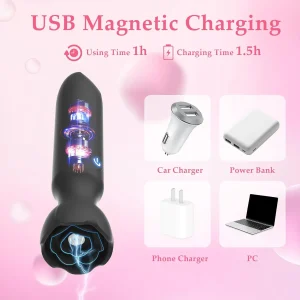 Mini Vibrador Bala – 9 Modos, Control App, Discreto (Rosa)