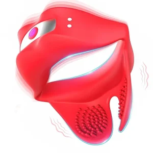 Anillo vibrador para pene + mini vibrador discreto rojo