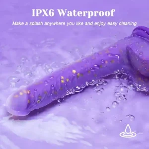 Consolador vibrador de empuje,de punto G de 9.25 pulgadas