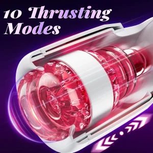 Masturbador masculino con empujes y modos de lengua real