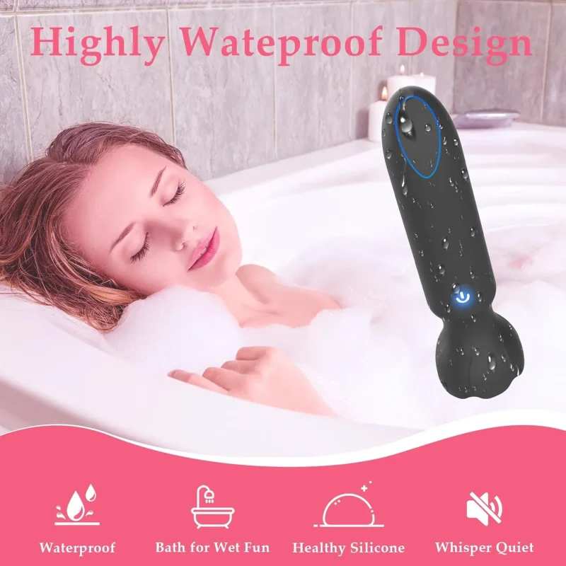 Mini Vibrador Bala – 9 Modos, Control App, Discreto (Rosa)
