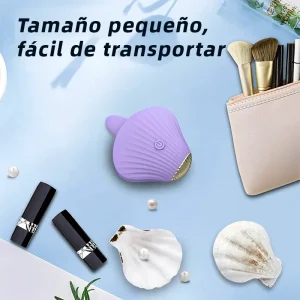 Mini vibrador femenino con lengua para el clítoris