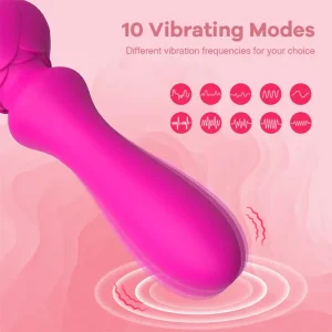 Vibrador Rosa 10 Modos – Estimulación de Clítoris