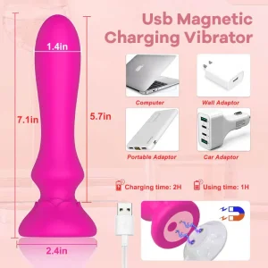 Vibrador Rosa 10 Modos – Estimulación de Clítoris